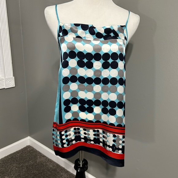 Cabi silk polka dot‎ camisole with adjustable shoulder straps - Picture 2 of 11
